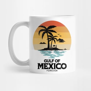 Gulf of Mexico Forever | Vintage Sunset Beach Design Mug
